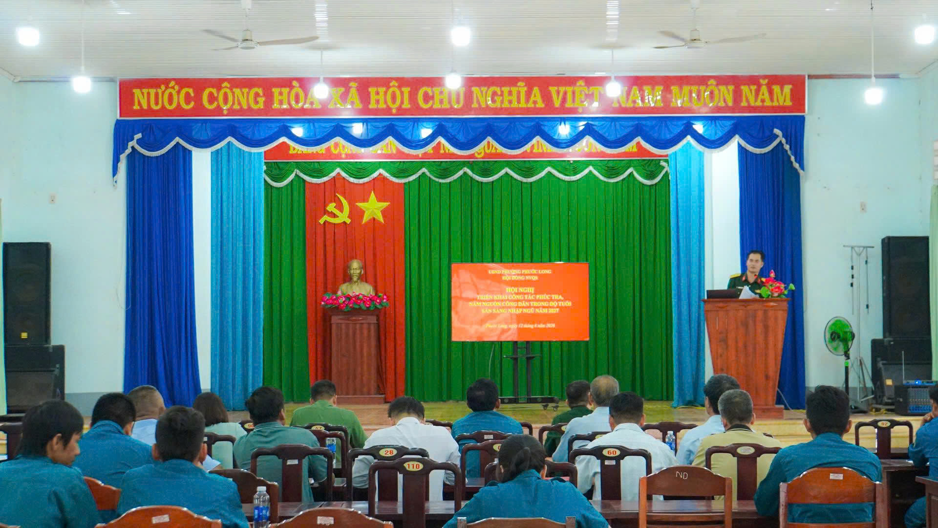 HỘI NGHỊ TRIỂN KHAI CÔNG TÁC PHÚC TRA, NẮM NGUỒN CÔNG DÂN TRONG ĐỘ TUỔI SẴN SÀNG NHẬP NGŨ NĂM 2027