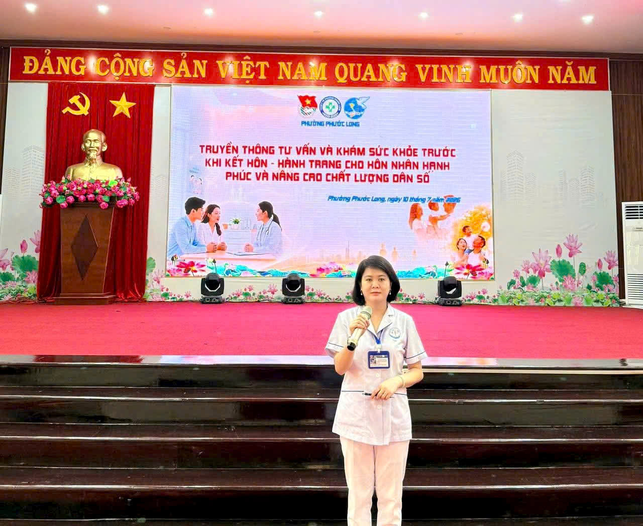 TRẠM Y TẾ PHƯỜNG PHƯỚC LONG TỔ CHỨC TRUYỀN THÔNG HƯỞNG ỨNG NGÀY DÂN SỐ THẾ GIỚI 11/7 NĂM 2026