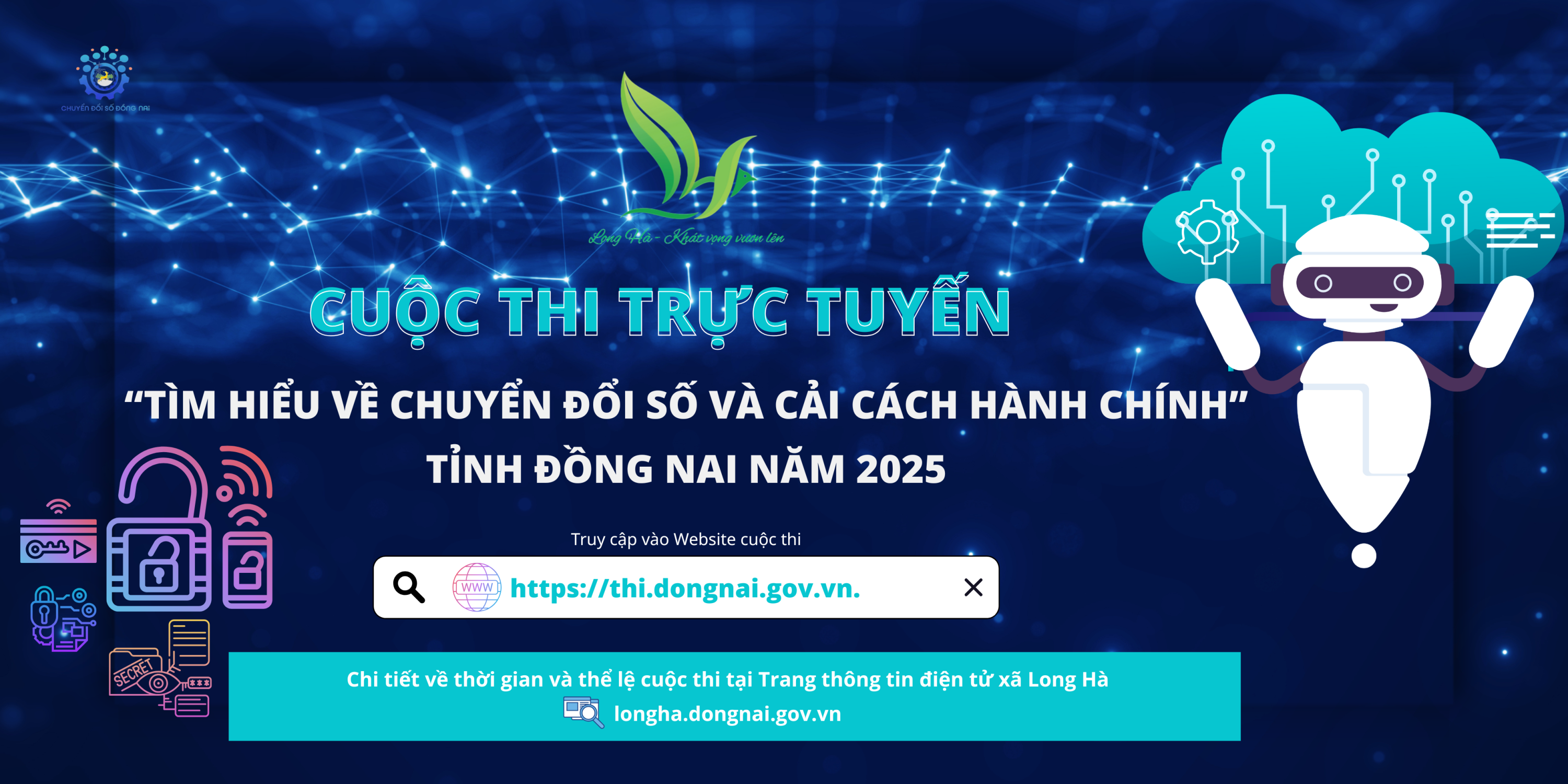 THÔNG BÁO PHÁT ĐỘNG CUỘC THI TRỰC TUYẾN “TÌM HIỂU VỀ CHUYỂN ĐỔI SỐ VÀ CẢI CÁCH HÀNH CHÍNH” TỈNH ĐỒNG NAI NĂM 2025