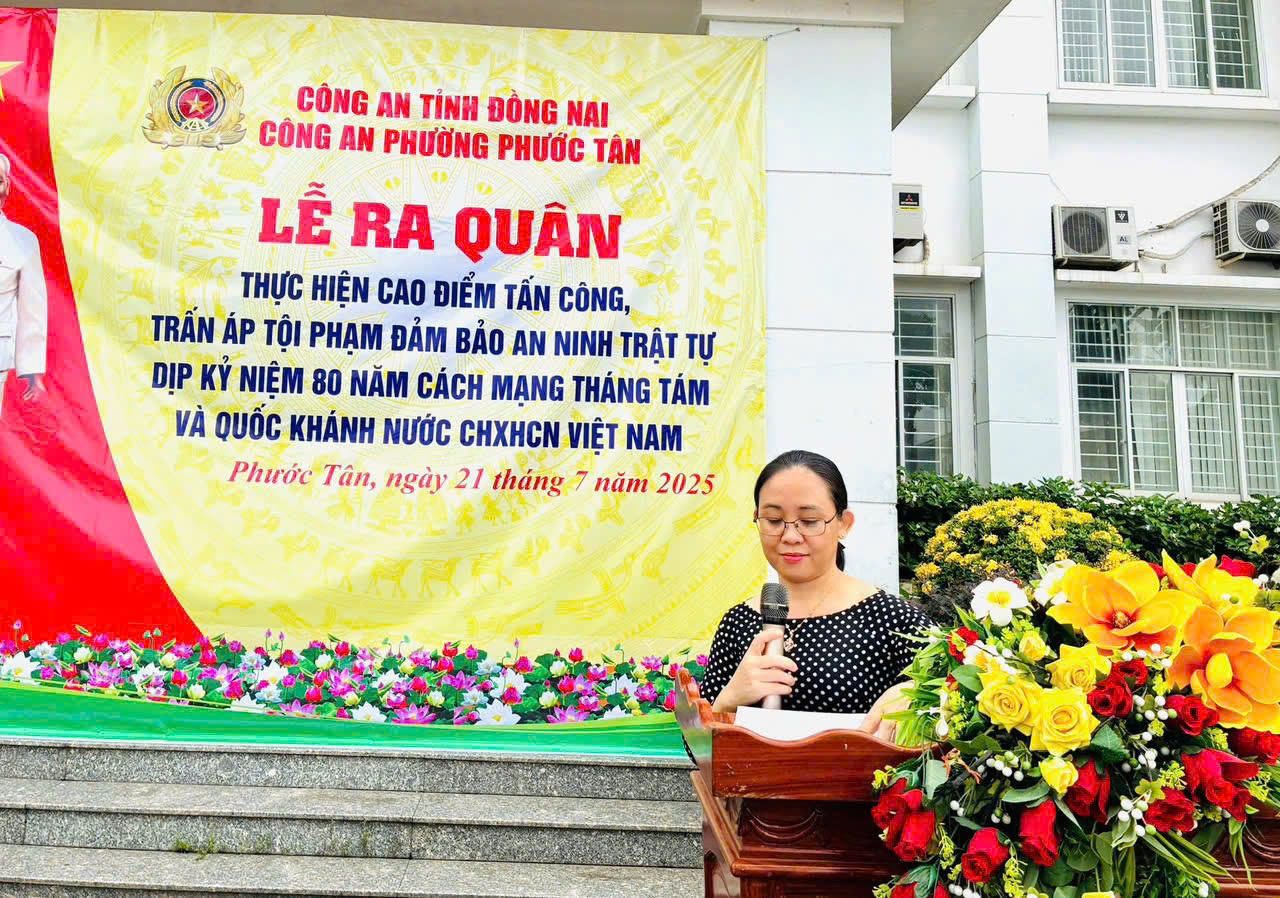 Đ/c Thiều Thị Minh Hường – Phó bí thư Đảng uỷ- Chủ tịch UBND phường