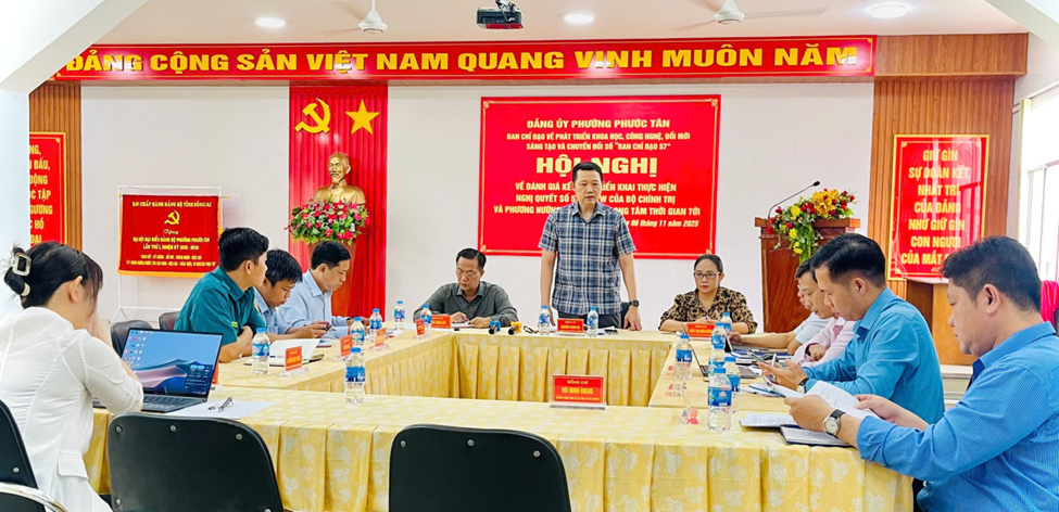 Đồng chí Nguyễn Phong An – Bí thư Đảng ủy, Trưởng Ban chỉ đạo 57 phát biểu chỉ đạo