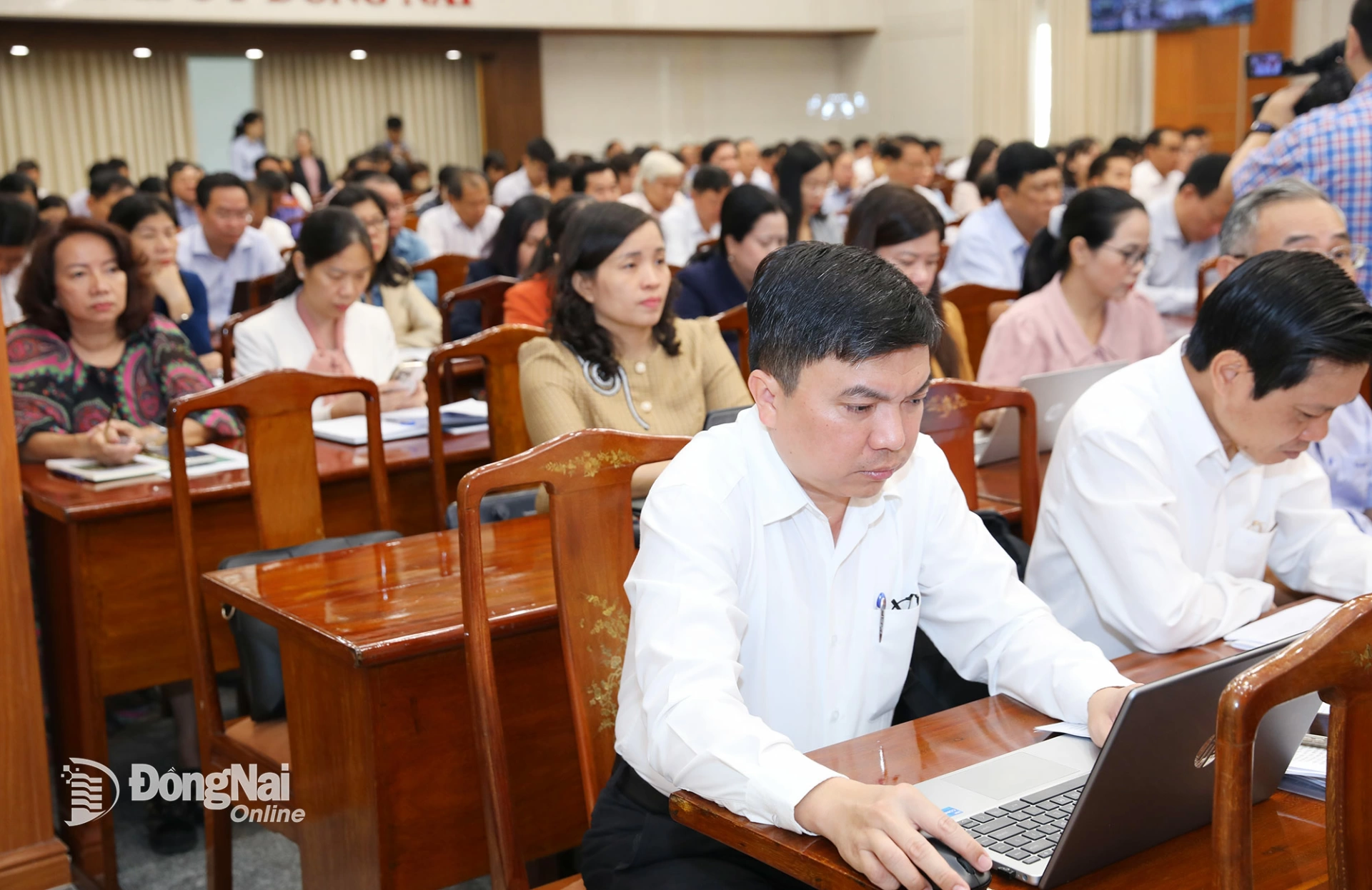 Các đại biểu dự hội nghị. Ảnh: Huy Anh