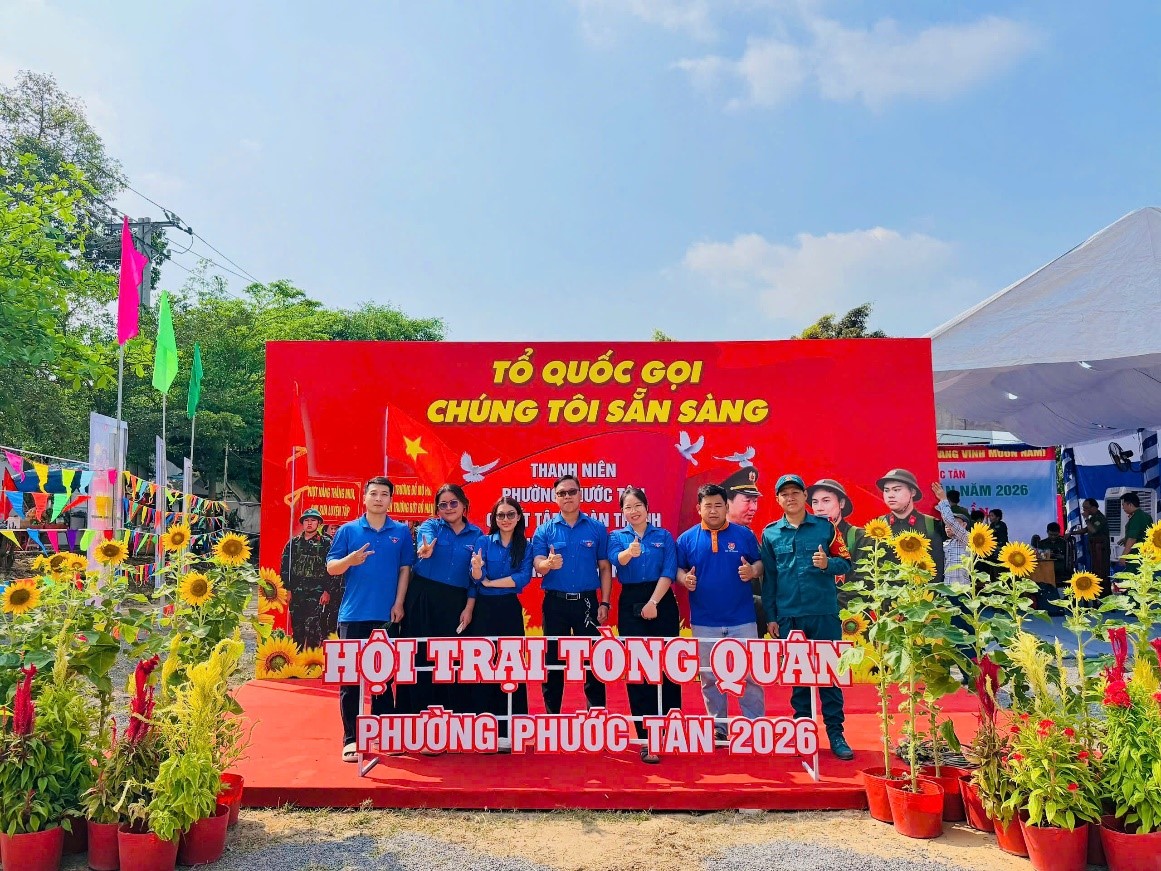 Đoàn viên, thanh niên phường Phước Tân sẵn sàng cho ngày hội tòng quân 