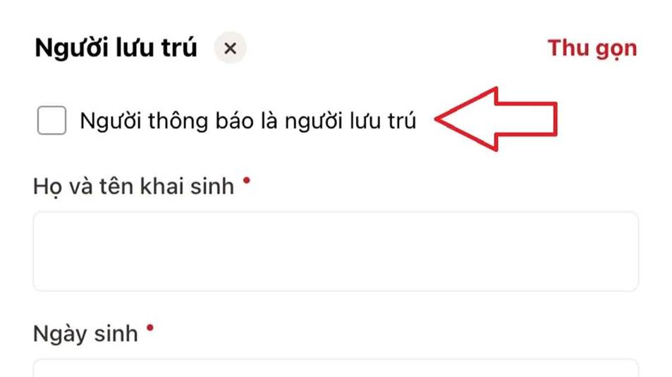 Xác nhận thông tin để chuyển bước