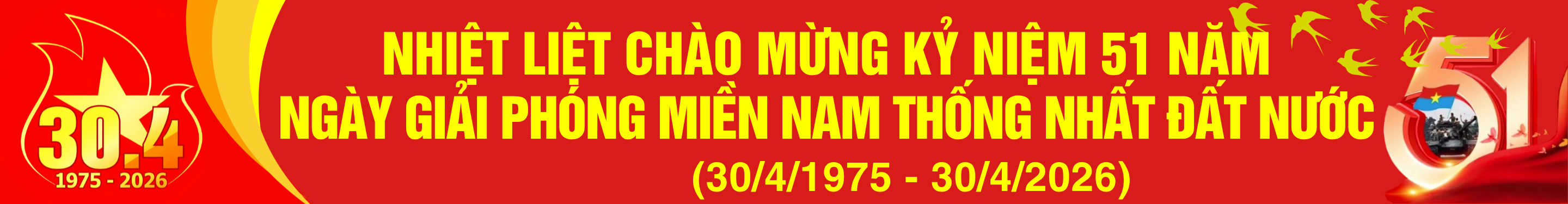Paner ngang tuyên truyền 30 4