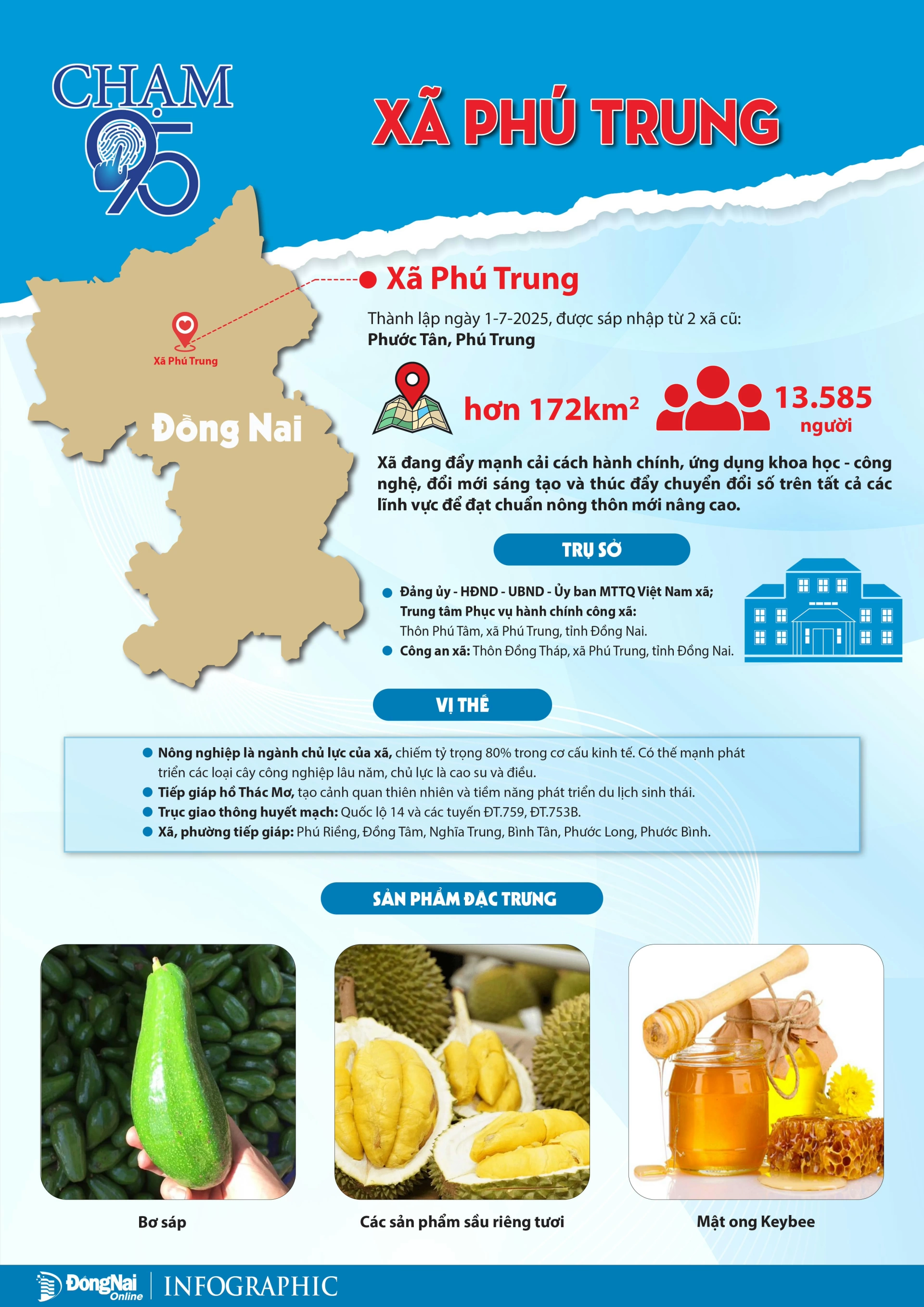 Chạm 95 xã Phú Trung