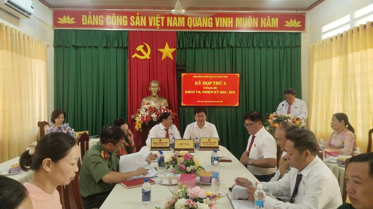 Tổ Chức Kỳ Họp Thứ 4 (Chuyên đề) HĐND Xã Khóa Vii, Nhiệm Kỳ 2026 - 2031