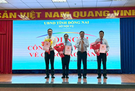 Hội nghị công bố quyết định về công tác cán bộ của Sở Nội vụ