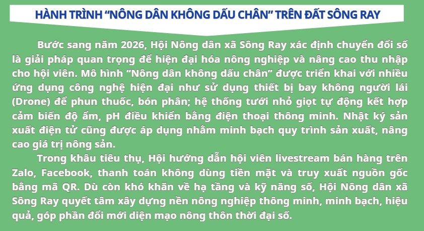 HỘI NÔNG DÂN XÃ SÔNG RAY THAM GIA CUỘC THI "NÔNG DÂN ĐỒNG NAI THỜI ĐẠI SỐ”