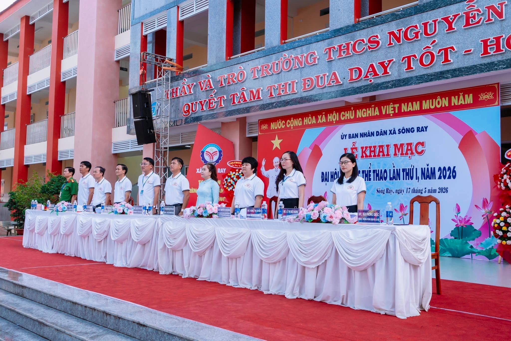 KHAI MẠC ĐẠI HỘI THỂ DỤC THỂ THAO XÃ SÔNG RAY LẦN THỨ I NĂM 2026