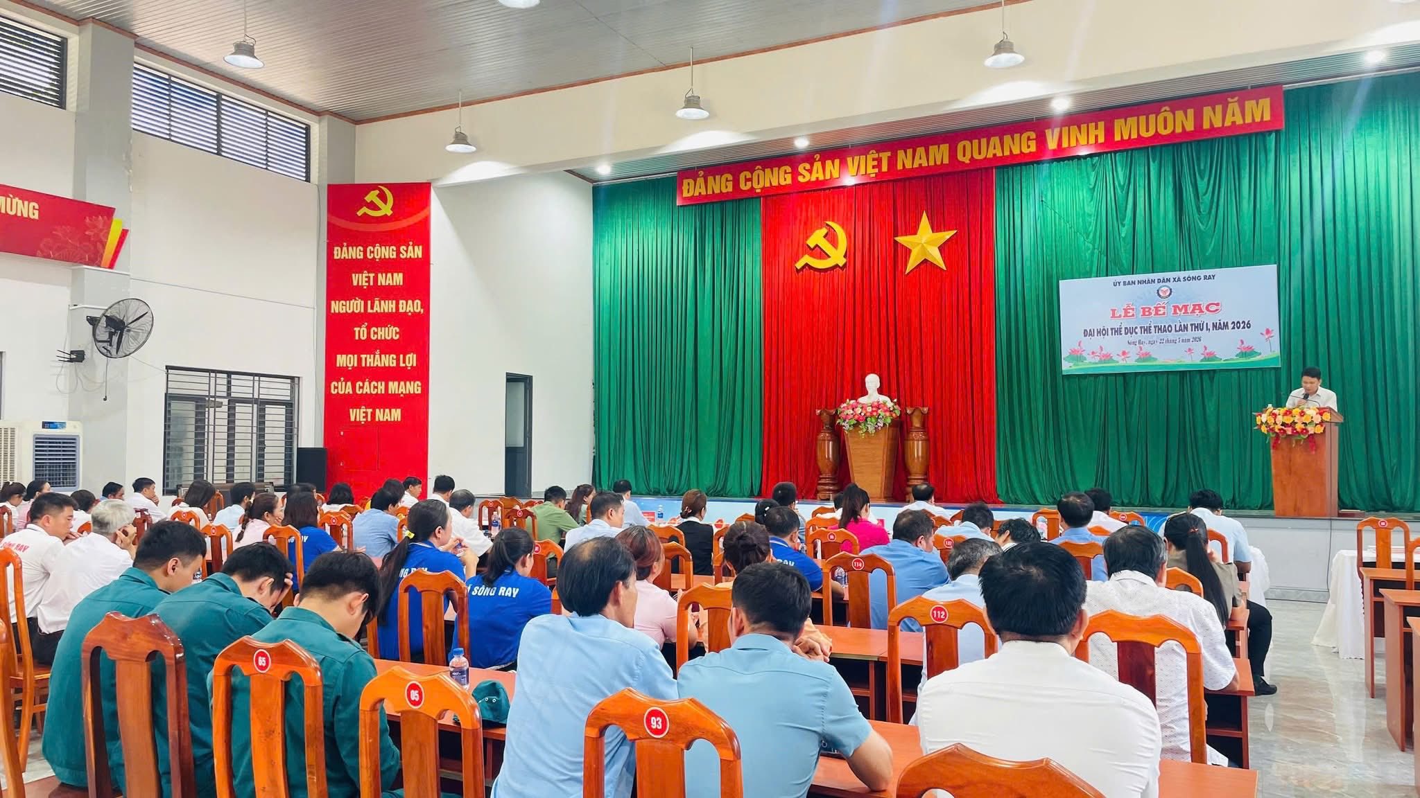 BẾ MẠC ĐẠI HỘI THỂ DỤC THỂ THAO XÃ SÔNG RAY LẦN THỨ I NĂM 2026