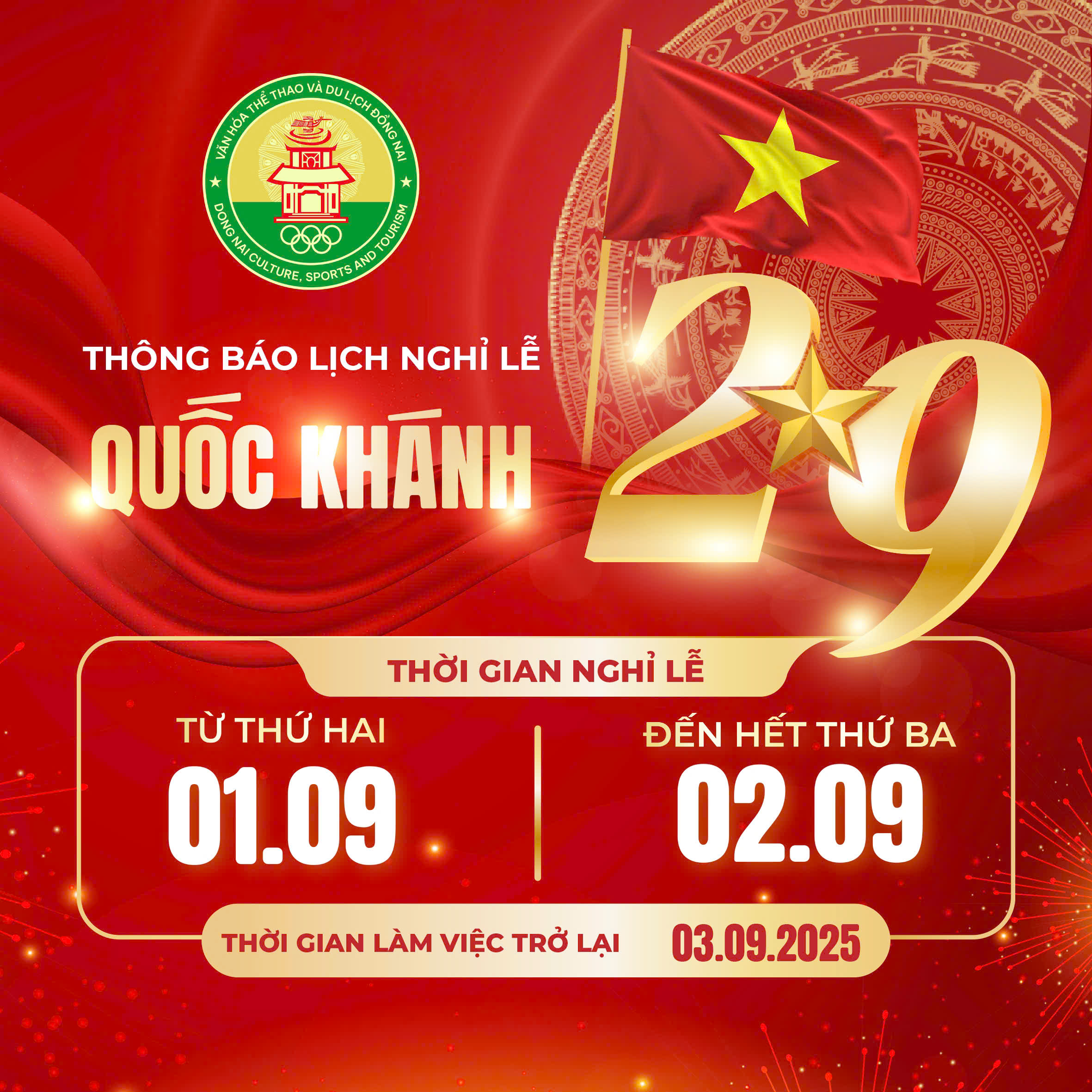TB nghỉ lễ