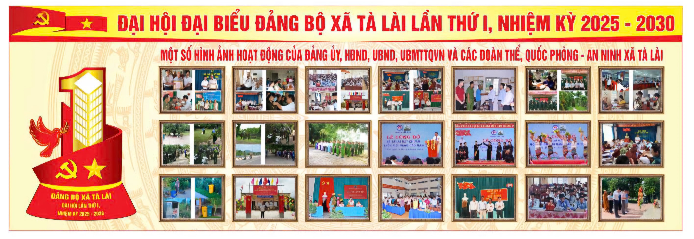 Xã Tà Lài chào mừng Đại hội Đảng bộ xã lần thứ I, nhiệm kỳ 2025 - 2030