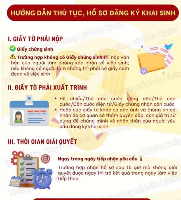 UBND xã Tân An thông tin một số thủ tục hành chính phổ biến trong lĩnh vực hộ tịch