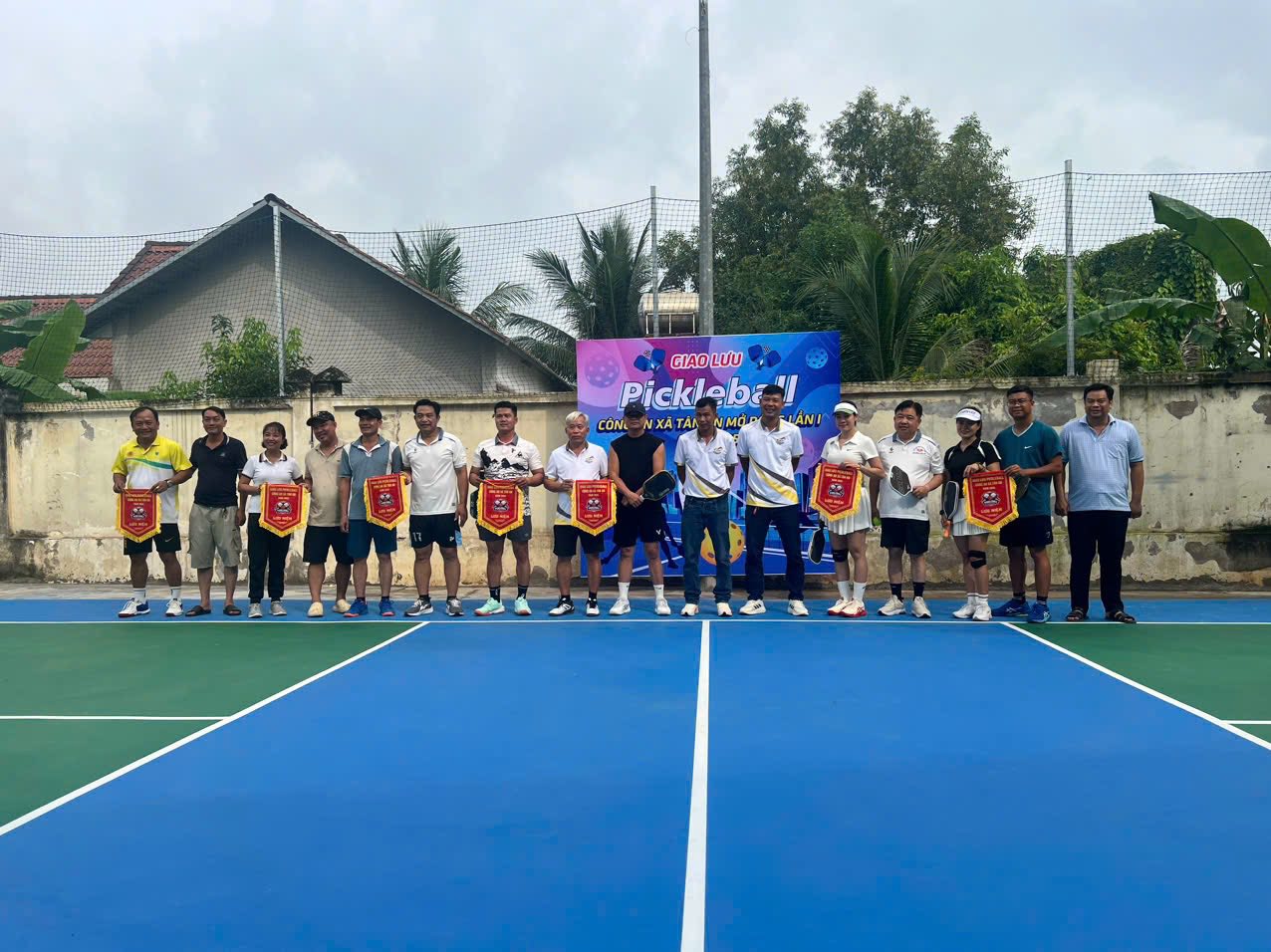CÔNG AN XÃ TÂN AN TỔ CHỨC GIAO LƯU PICKLEBALL MỞ RỘNG LẦN THỨ I NĂM 2025