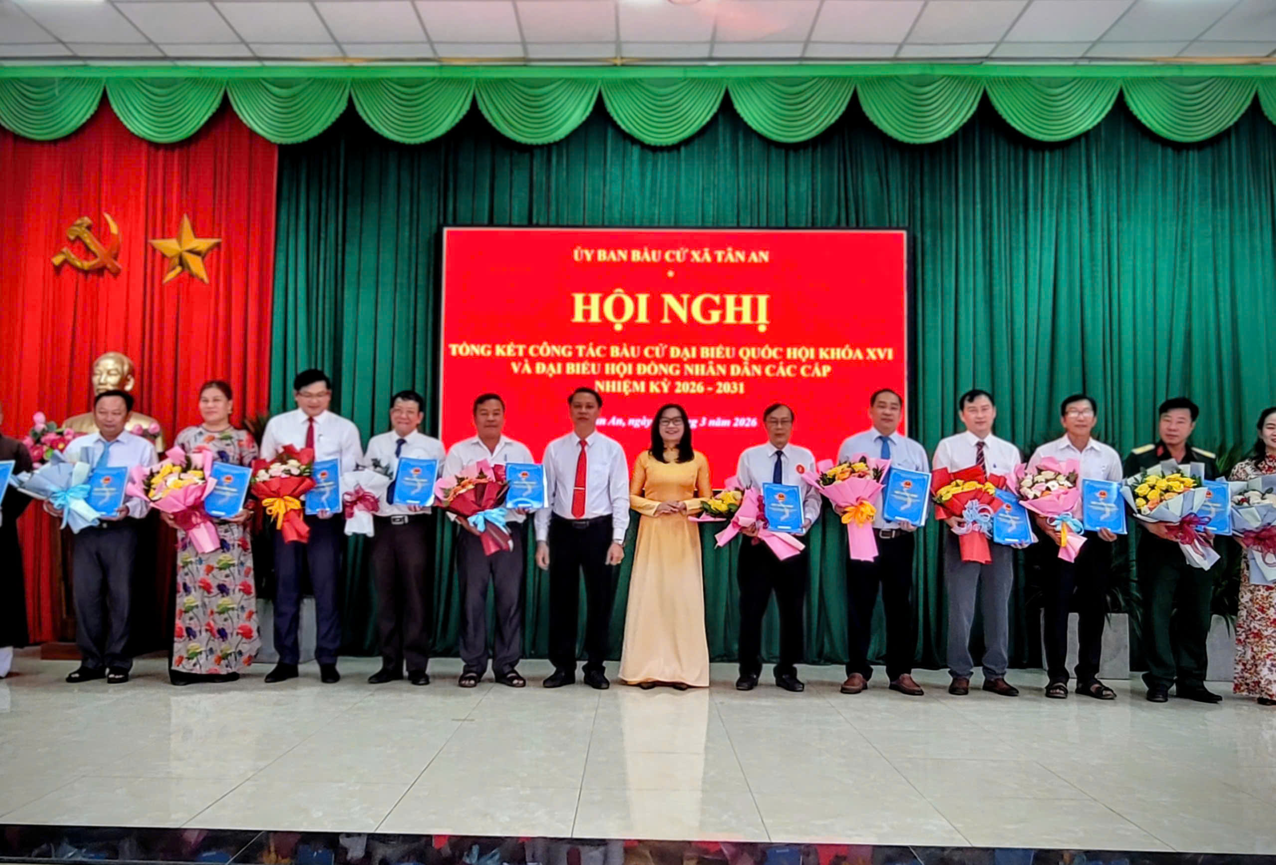 Xã Tân An Tổng kết công tác bầu cử đại biểu Quốc hội khóa XVI và đại biểu HĐND các cấp, nhiệm kỳ 2026 - 2031