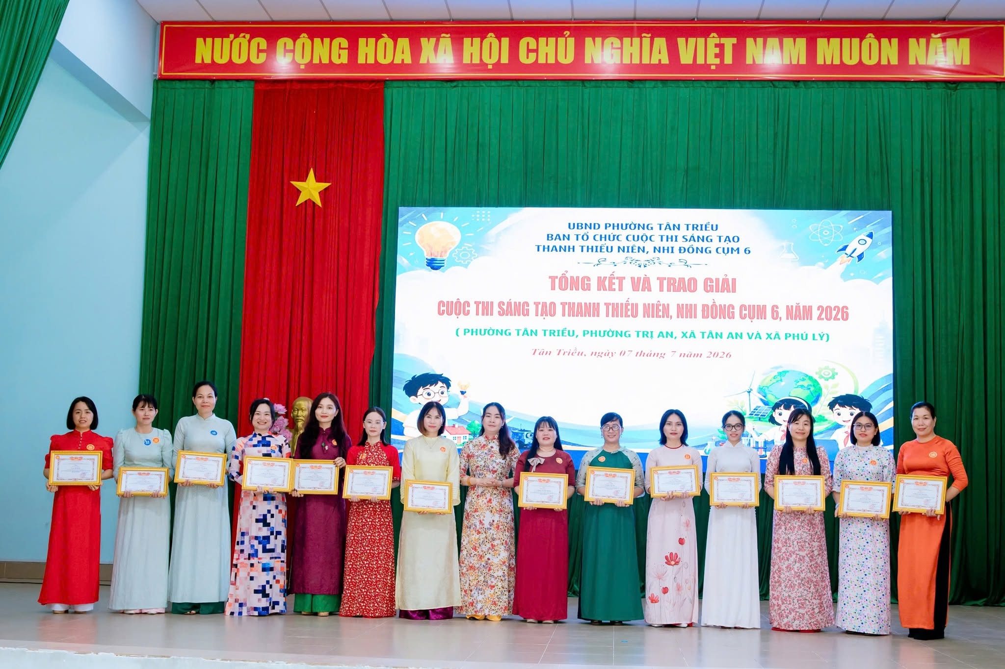 XÃ TÂN AN ĐẠT 09 GIẢI TẠI CUỘC THI SÁNG TẠO THANH THIẾU NIÊN, NHI ĐỒNG CỤM 6 NĂM 2026