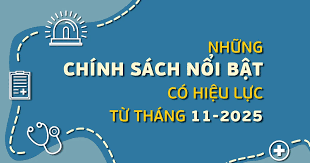 Nhiều chính sách mới có hiệu lực từ ngày 01/11/2025