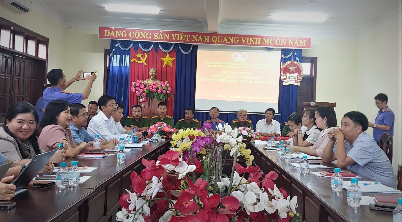 Viện Kiểm sát Nhân dân Khu vực 10 - Đồng Nai ký kết quy chế phối hợp với các đơn vị.