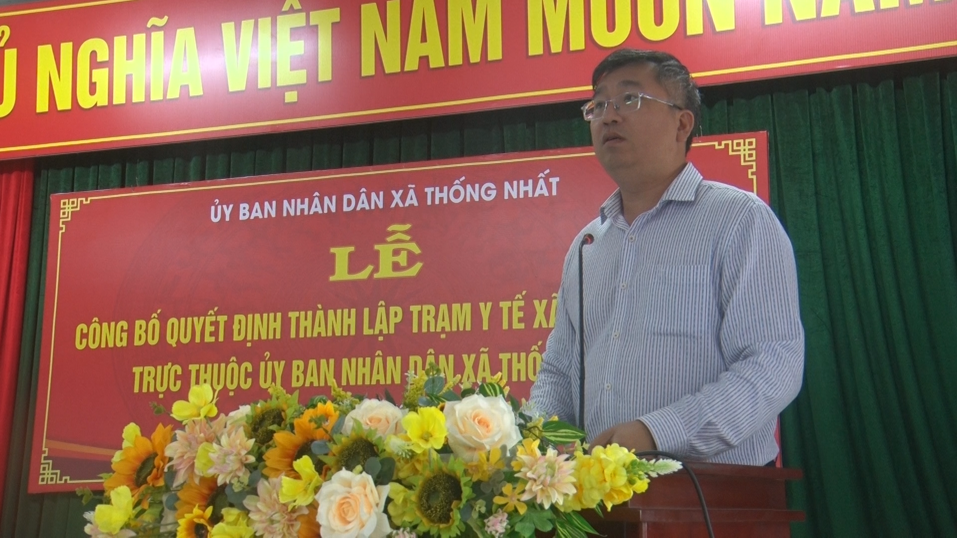 Xã Thống nhất Hội nghị công bố quyết định thành lập Trạm Y tế xã