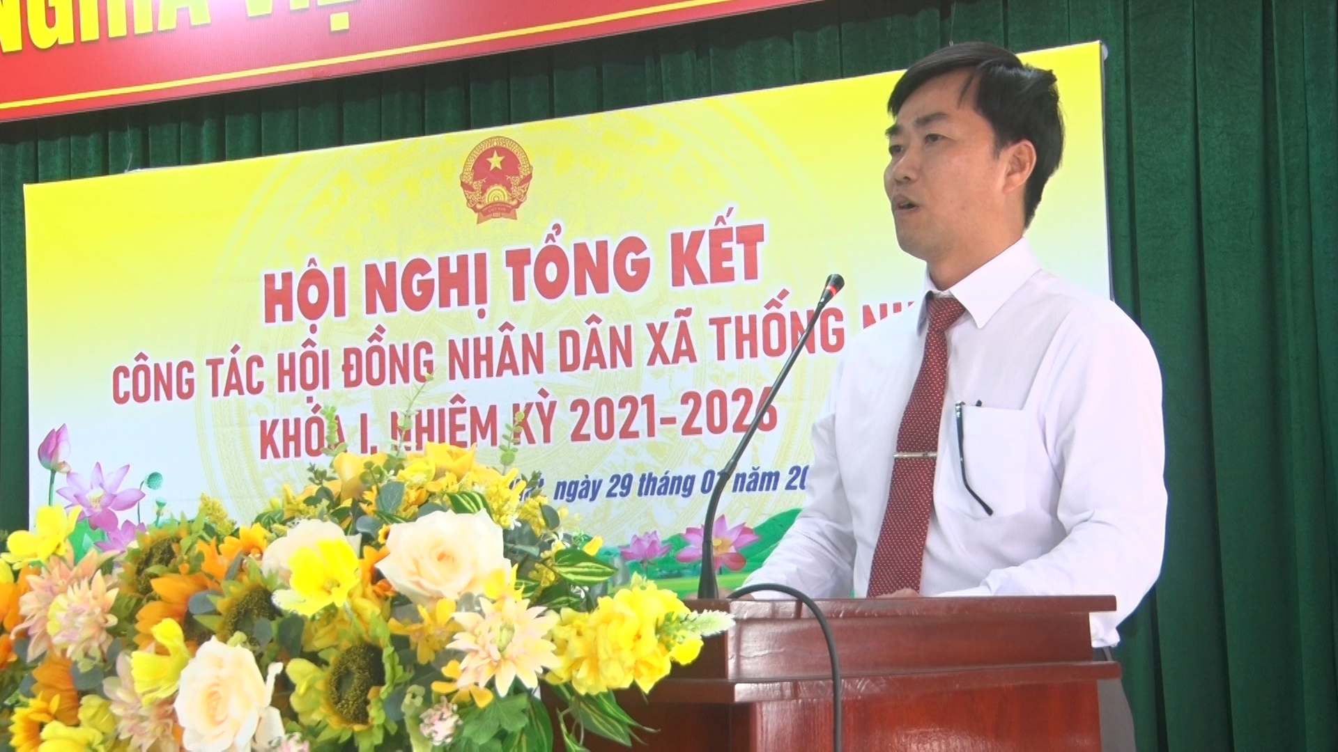 Ông Nguyễn Thanh Thuyên Trưởng ban Pháp chế HĐND tỉnh phát biểu chỉ đạo tại Hội nghị