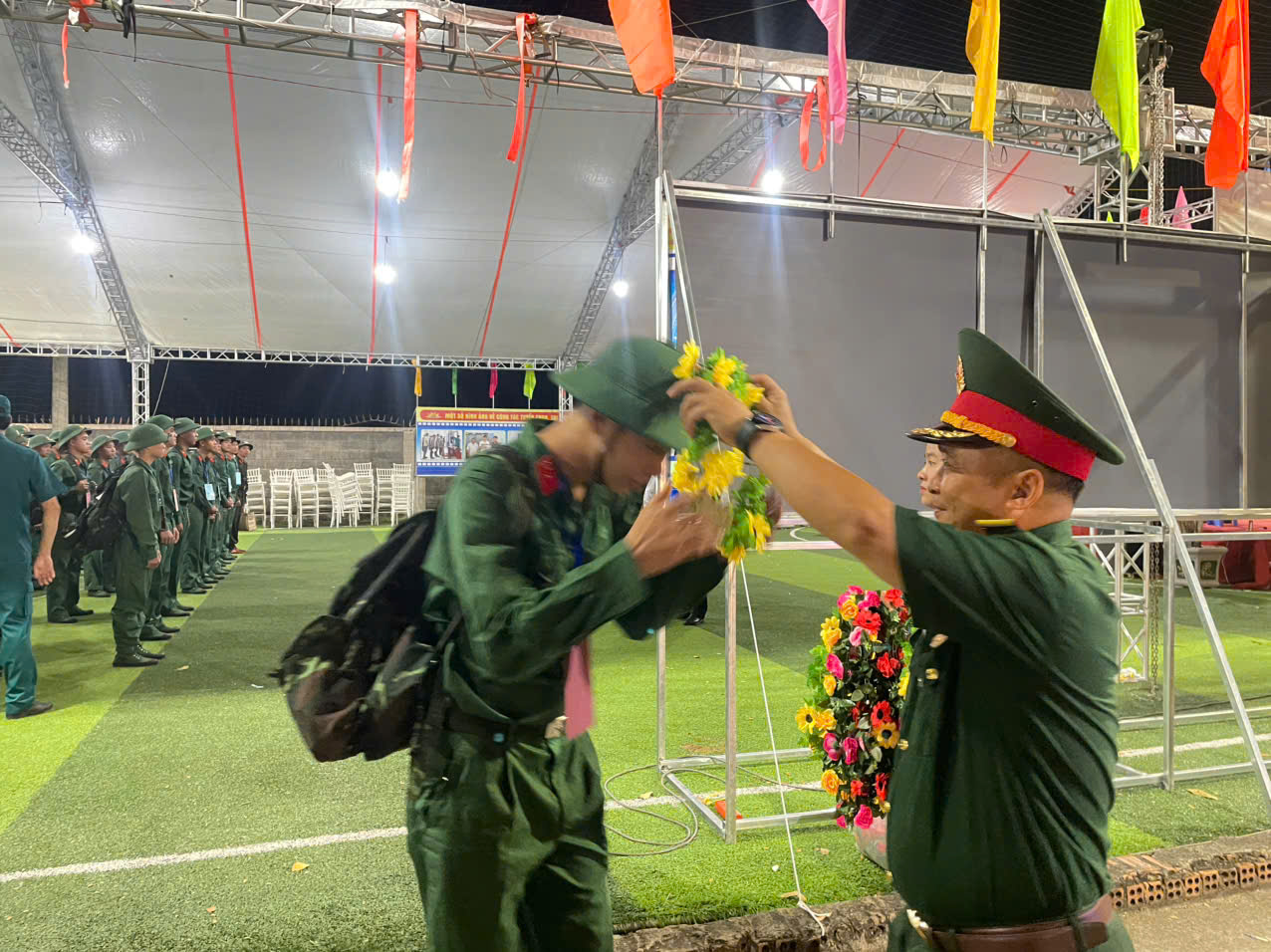 Trang trọng Lễ giao, nhận quân năm 2026 tại Điểm giao, nhận quân số 3