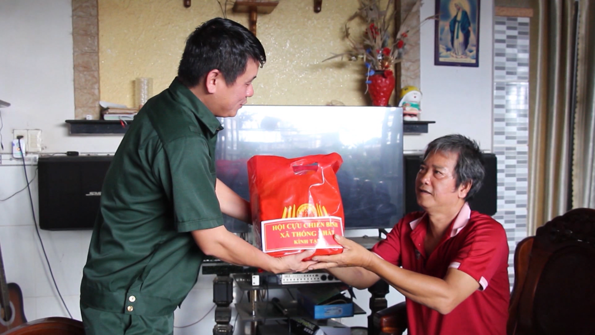 Hoạt động nghĩa tình đồng đội luôn được các cấp bộ hội Cựu chiến binh xã Thống Nhất quan tam