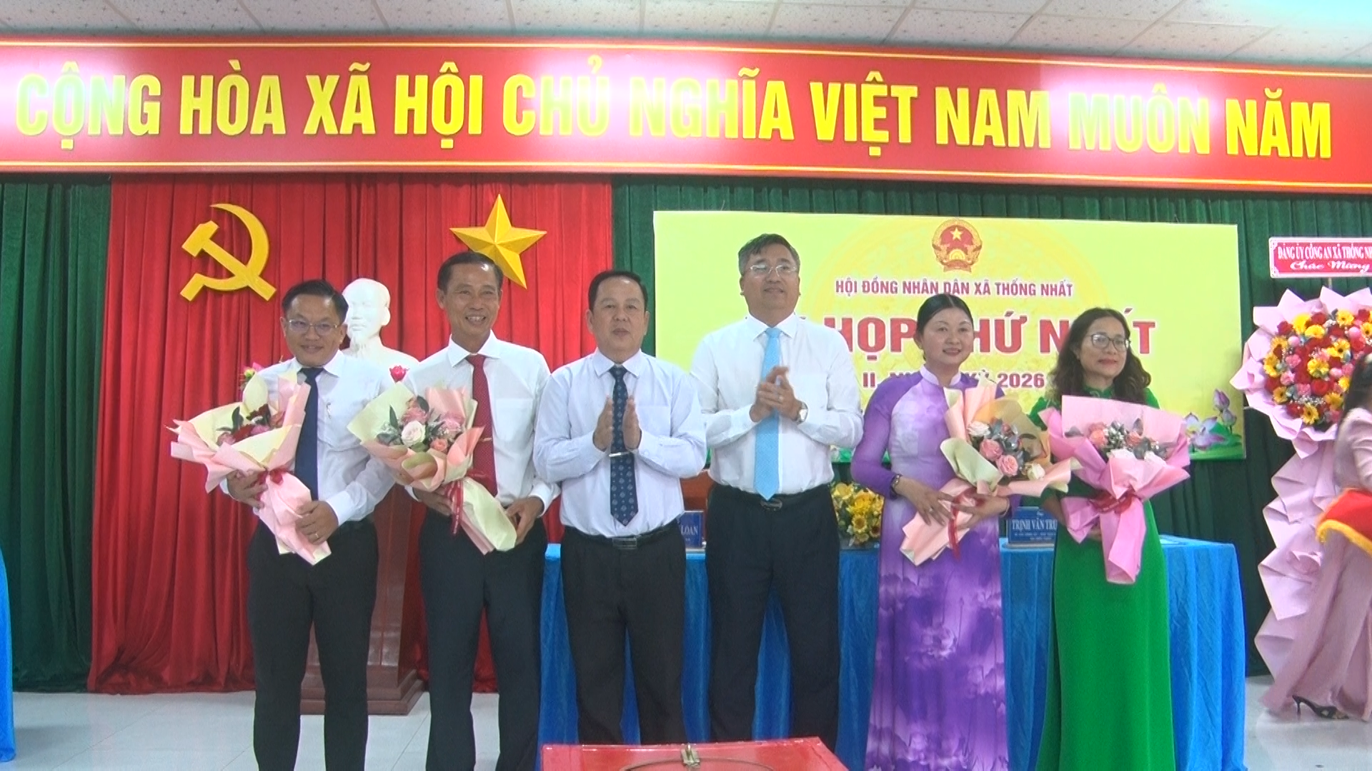 HĐND xã Thống Nhất khóa II tổ chức Kỳ họp lần thứ nhất