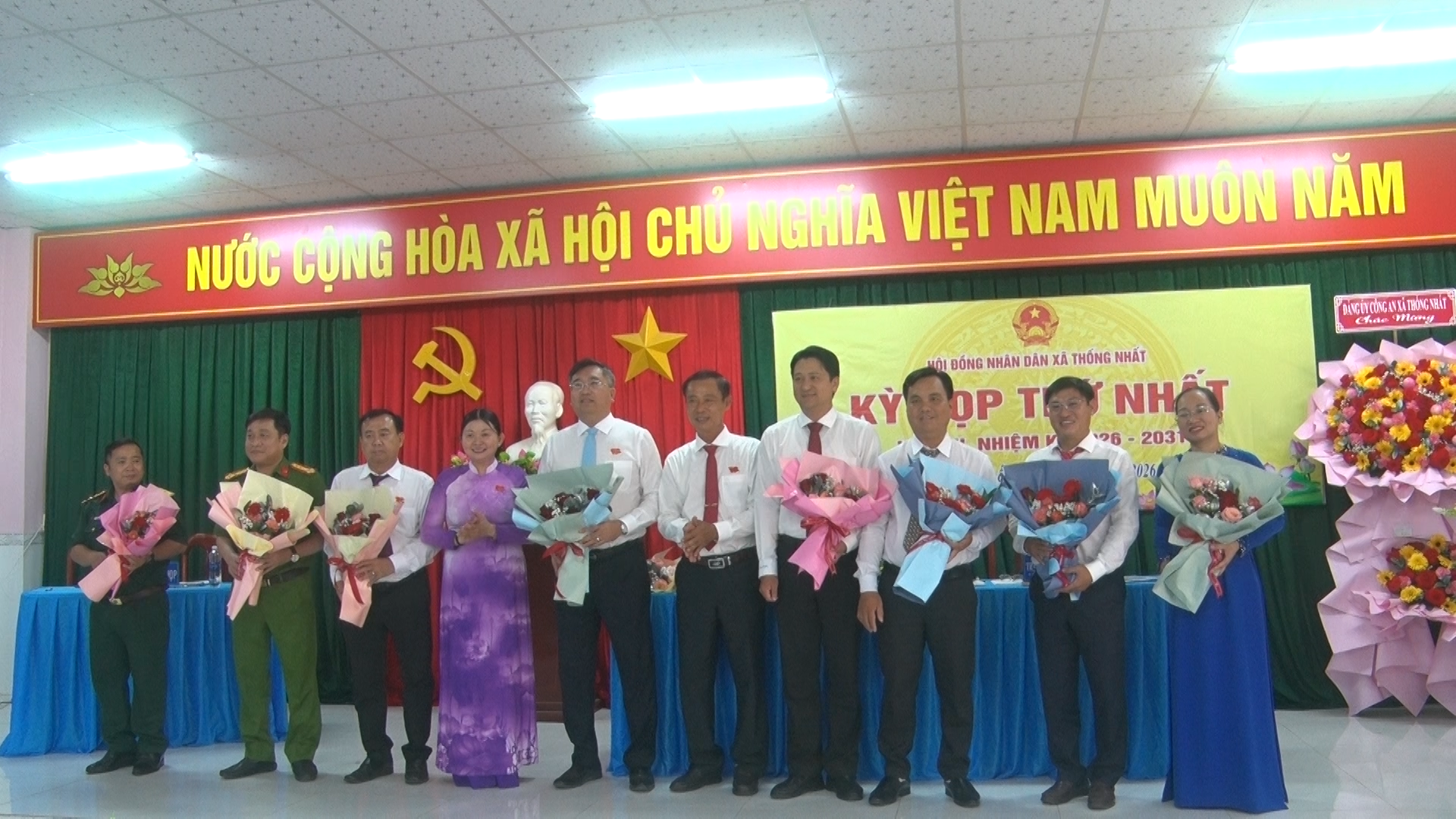 Ra mắt các chức danh chủ chốt của UBND xã Thống Nhất nhiệm kỳ 2026 2031