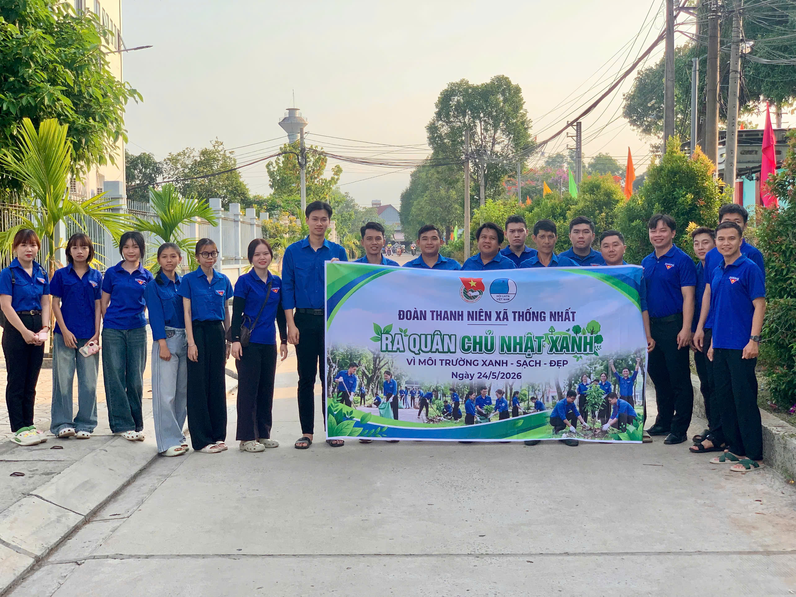 Tuổi trẻ Xã Thống Nhất ra quân ngày chủ nhật xanh lần thứ 2 năm 2026