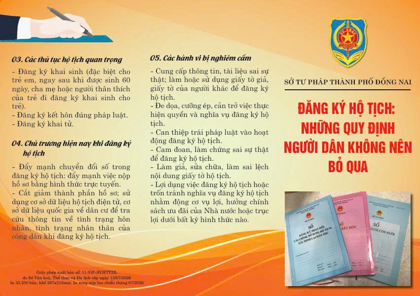 ĐĂNG KÝ HỘ TỊCH NHỮNG QUY ĐỊNH NGƯỜI DÂN KHÔNG BỎ QUA