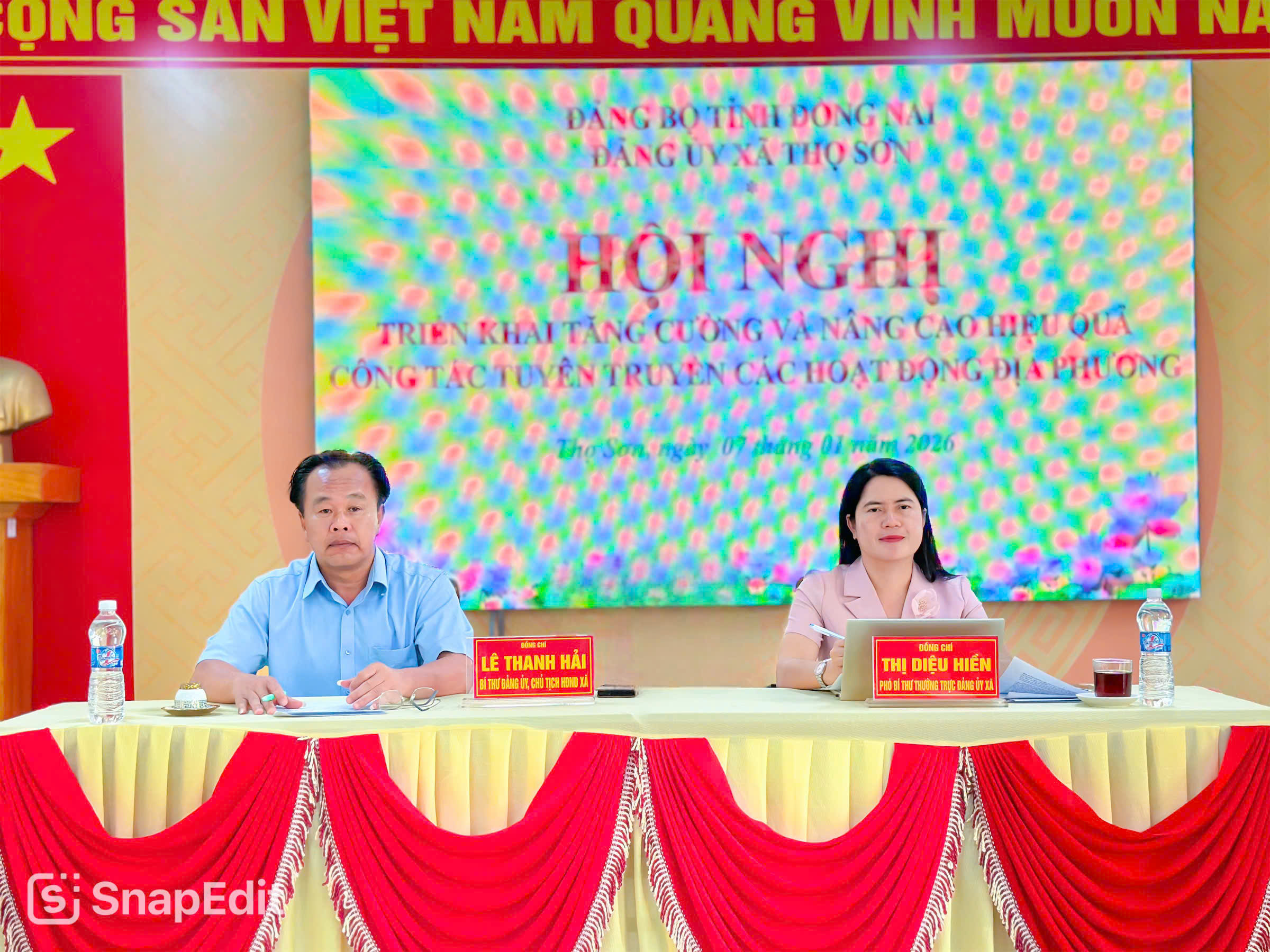 Đồng chí Lê Thanh Hải - Bí thư Đảng ủy, Chủ tịch HĐND xã