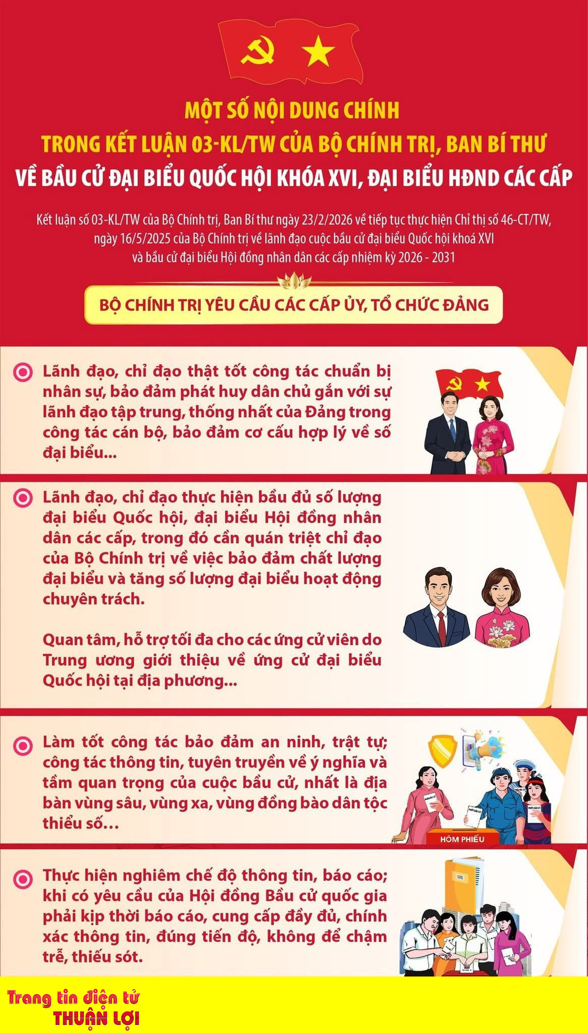 kết luận ct bầu cử