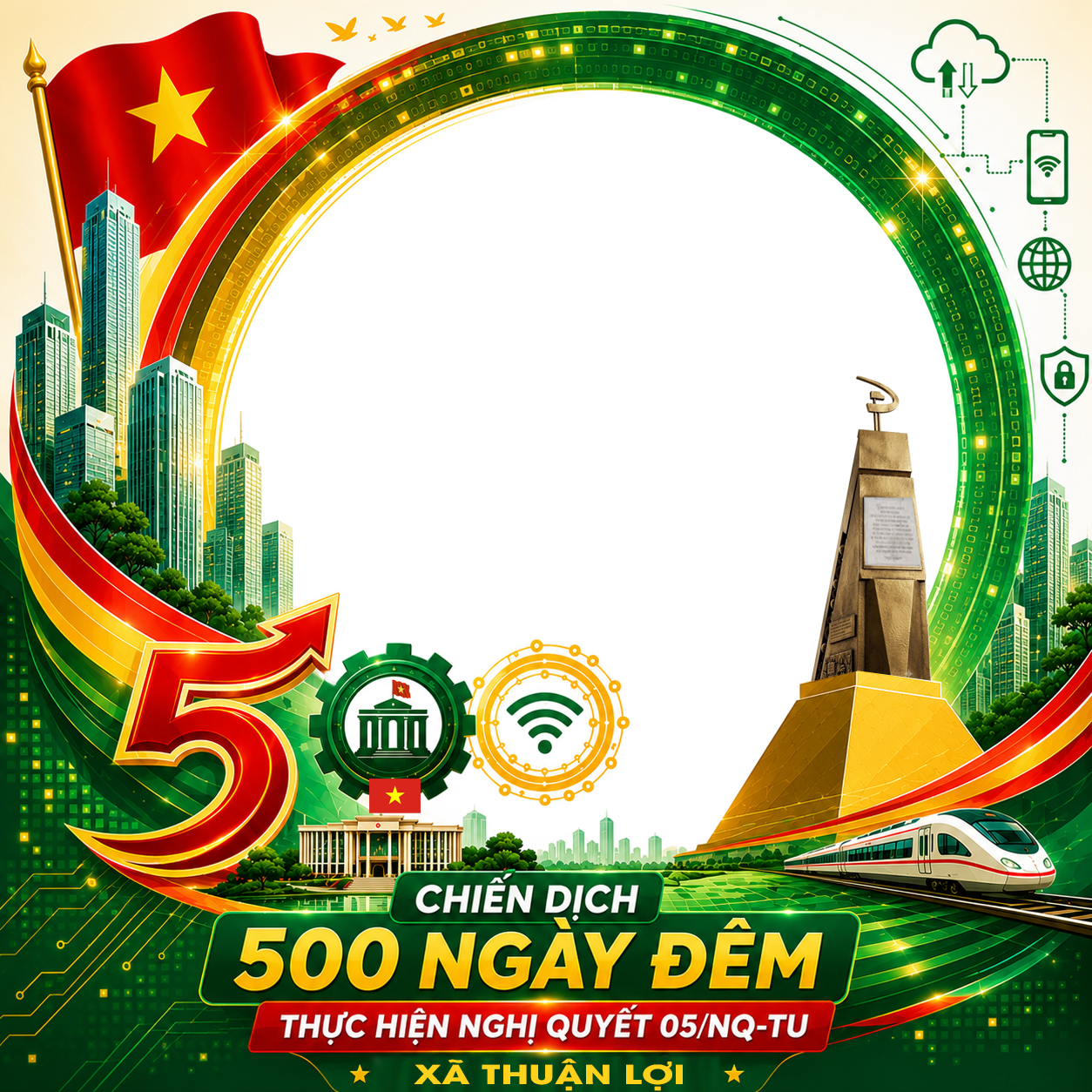KHUNG HÌNH THI ĐUA 500 NGÀY ĐÊM XÃ THUẬN LỢI
