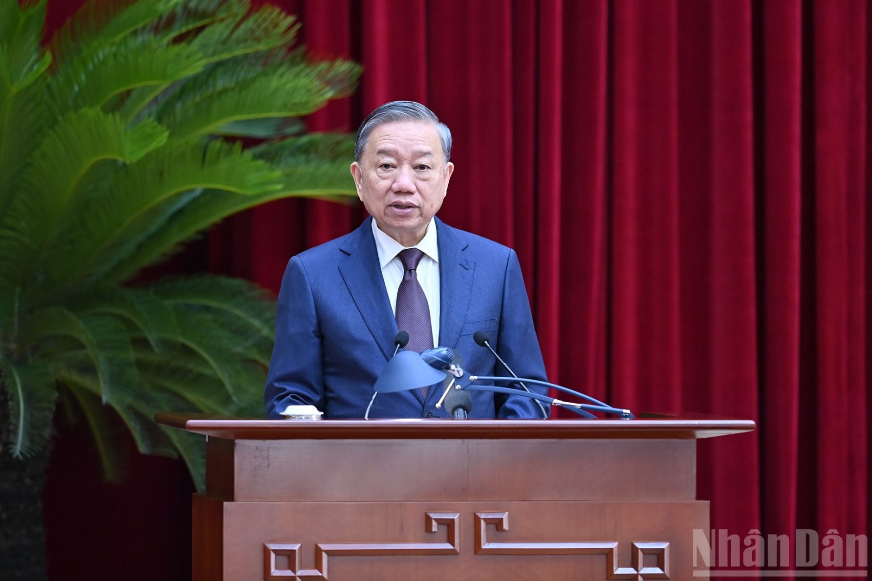 Tổng Bí thư Tô Lâm phát biểu khai mạc hội nghị. Ảnh: Đăng Khoa