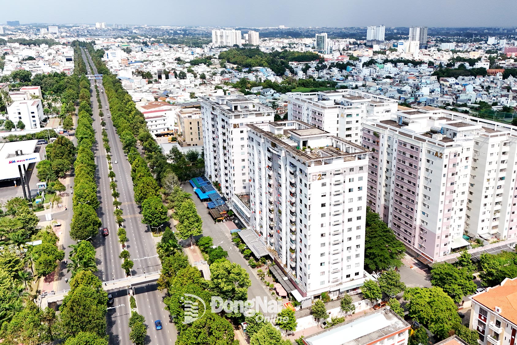 6 tháng đầu năm 2025, tốc độ tăng trưởng kinh tế (GRDP) của tỉnh Đồng Nai đạt 8,34%. Trong ảnh: Một góc đô thị phường Trấn Biên, tỉnh Đồng Nai. Ảnh: Phạm Tùng