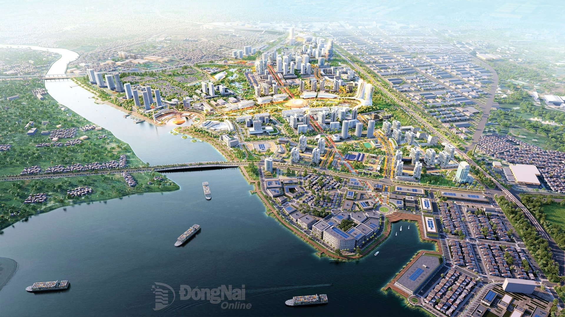 Phương án đoạt giải nhất Cuộc thi Tuyển ý tưởng quy hoạch chuyển đổi công năng Khu công nghiệp Biên Hòa 1 thành khu đô thị - thương mại - dịch vụ