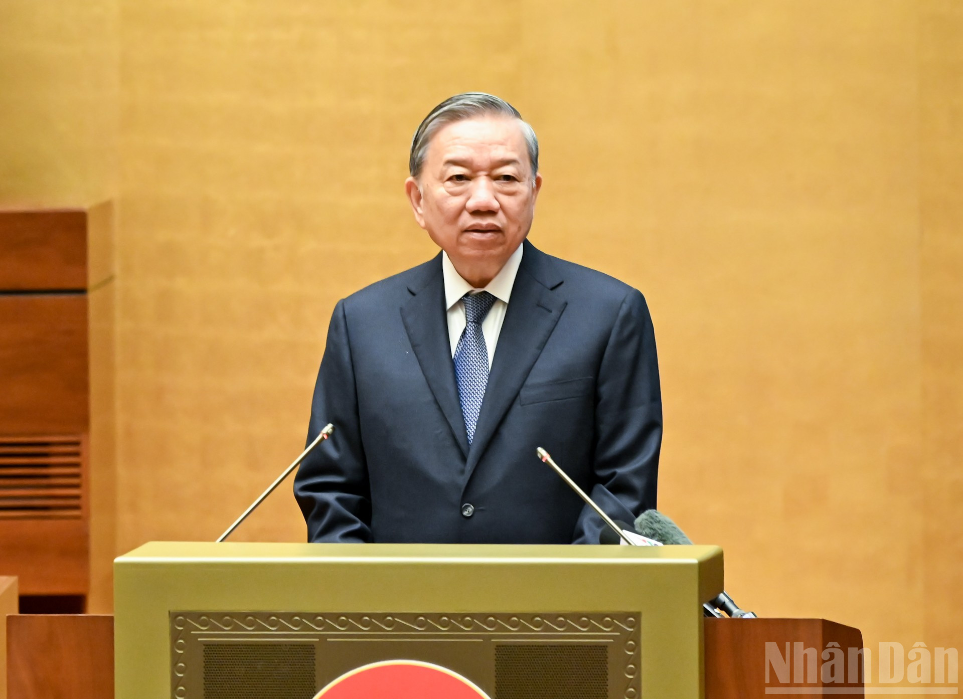 Tổng Bí thư Tô Lâm phát biểu chỉ đạo hội nghị.