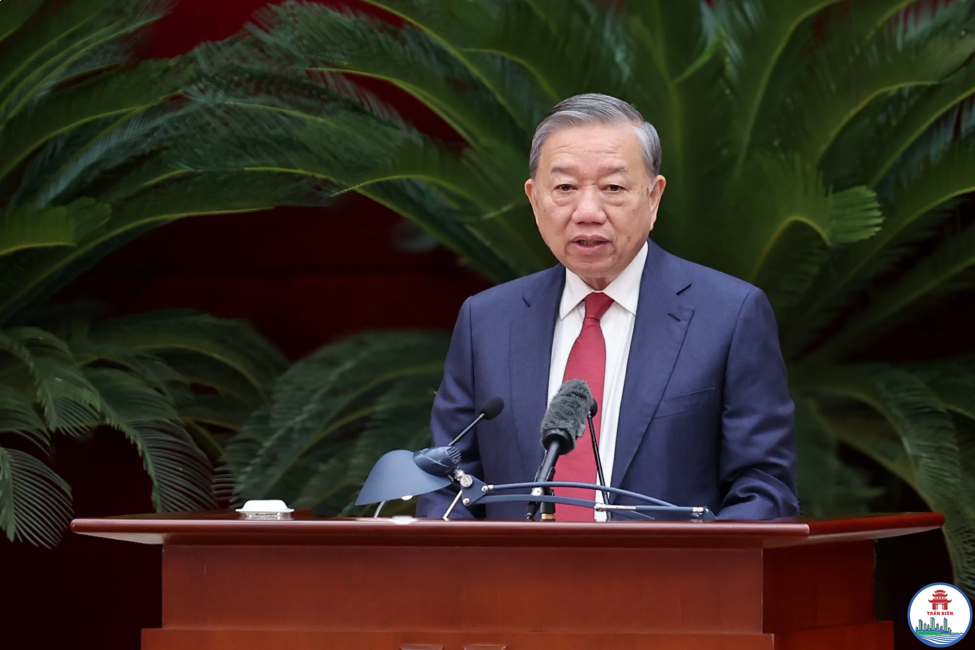 Tổng Bí thư Tô Lâm phát biểu khai mạc Hội nghị - Ảnh VGP/Nhật Bắc