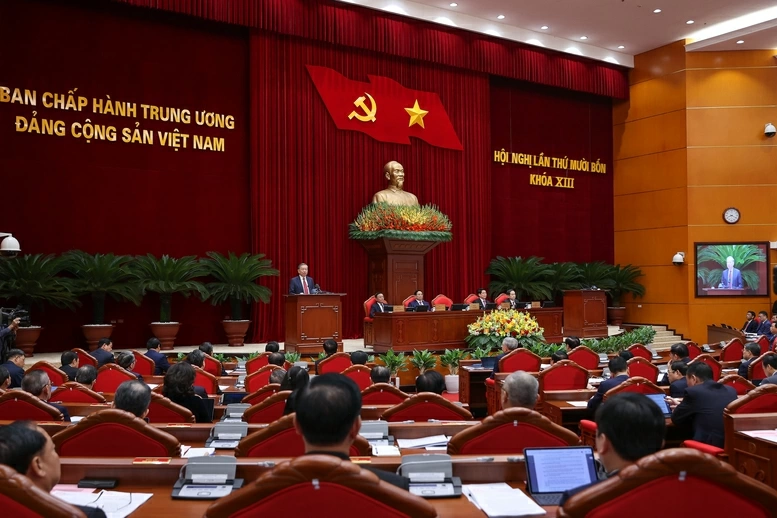 Tổng Bí thư Tô Lâm nêu rõ, trong lựa chọn, giới thiệu nhân sự tham gia Bộ Chính trị, Ban Bí thư khóa XIV, cần đặc biệt quan tâm tới 5 'điểm cộng'. Ảnh: VGP/Nhật Bắc
