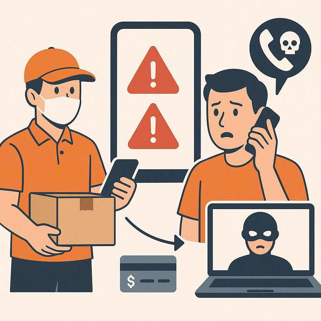 Thủ đoạn lừa đảo giả danh nhân viên giao hàng (shipper)