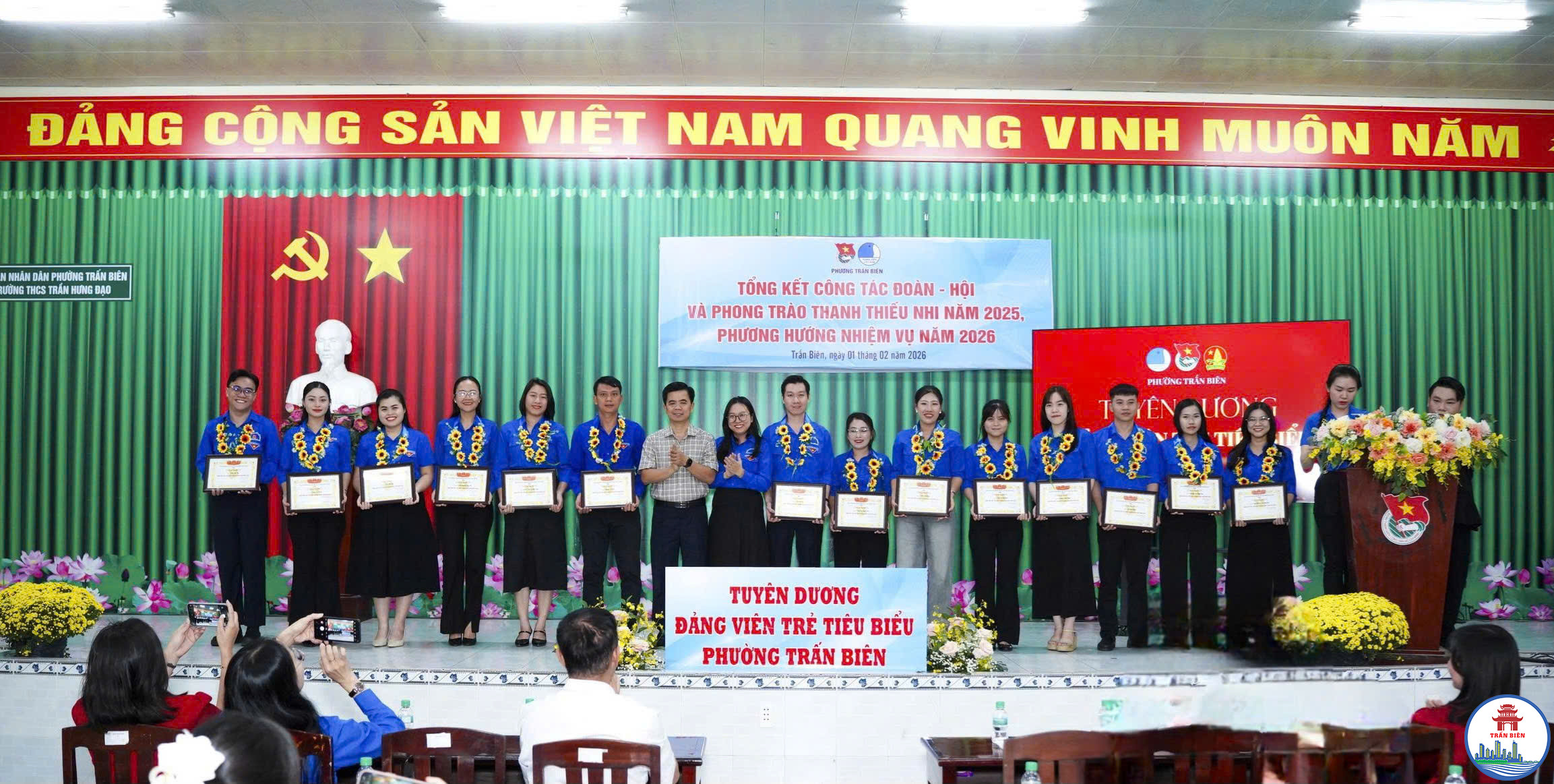 Đoàn Phường Trấn Biên Tuyên Dương 16 Đảng Viên Trẻ Tiêu Biểu Nhân Kỷ Niệm 96 Năm Ngày Thành Lập Đảng Cộng Sản Việt Nam (03/02/1930 – 03/02/2026)