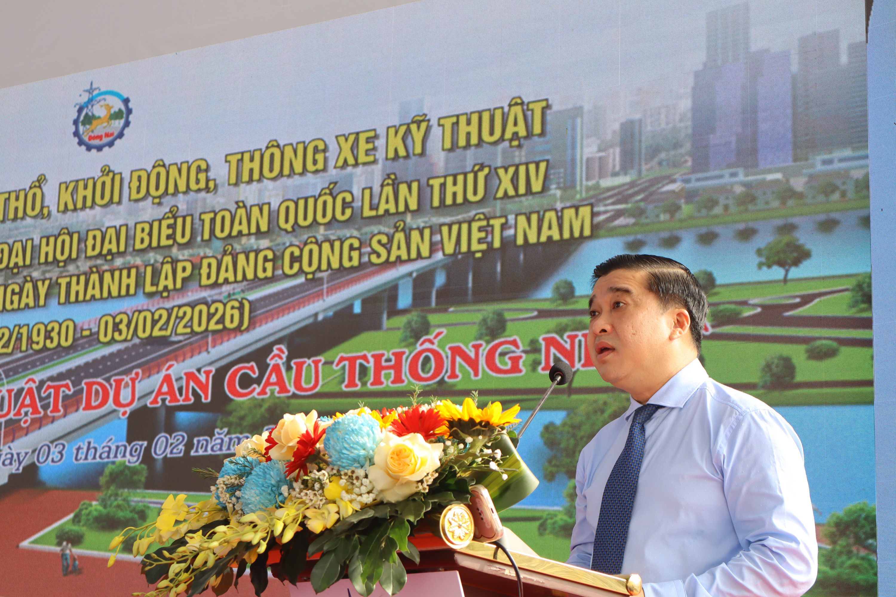 Phó Chủ tịch UBND tỉnh Đồng Nai Hồ Văn Hà phát biểu tại buổi lễ