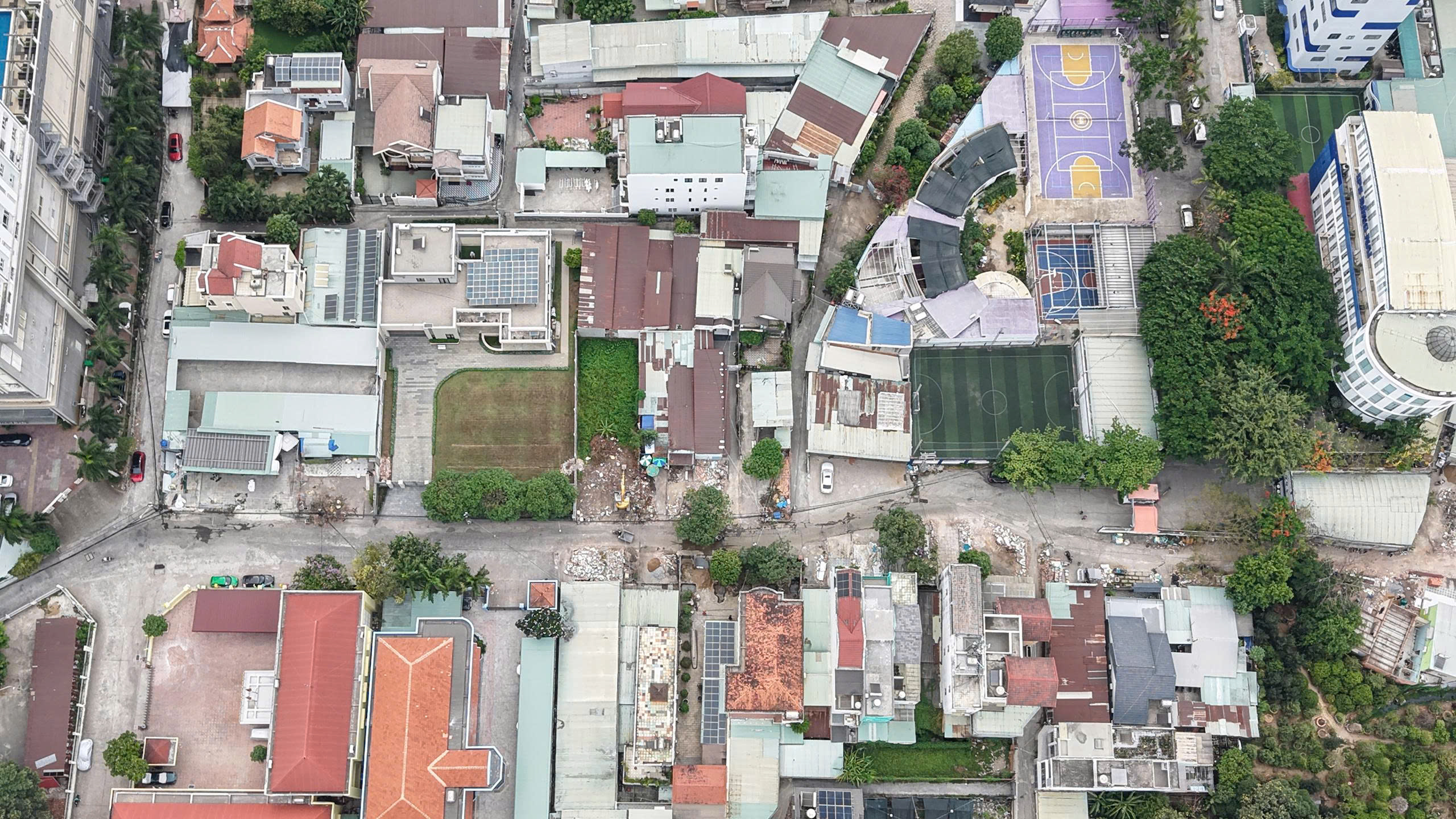 Khu vực triển khai dự án tuyến đường nối từ đường Võ Thị Sáu và đường Hưng Đạo Vương