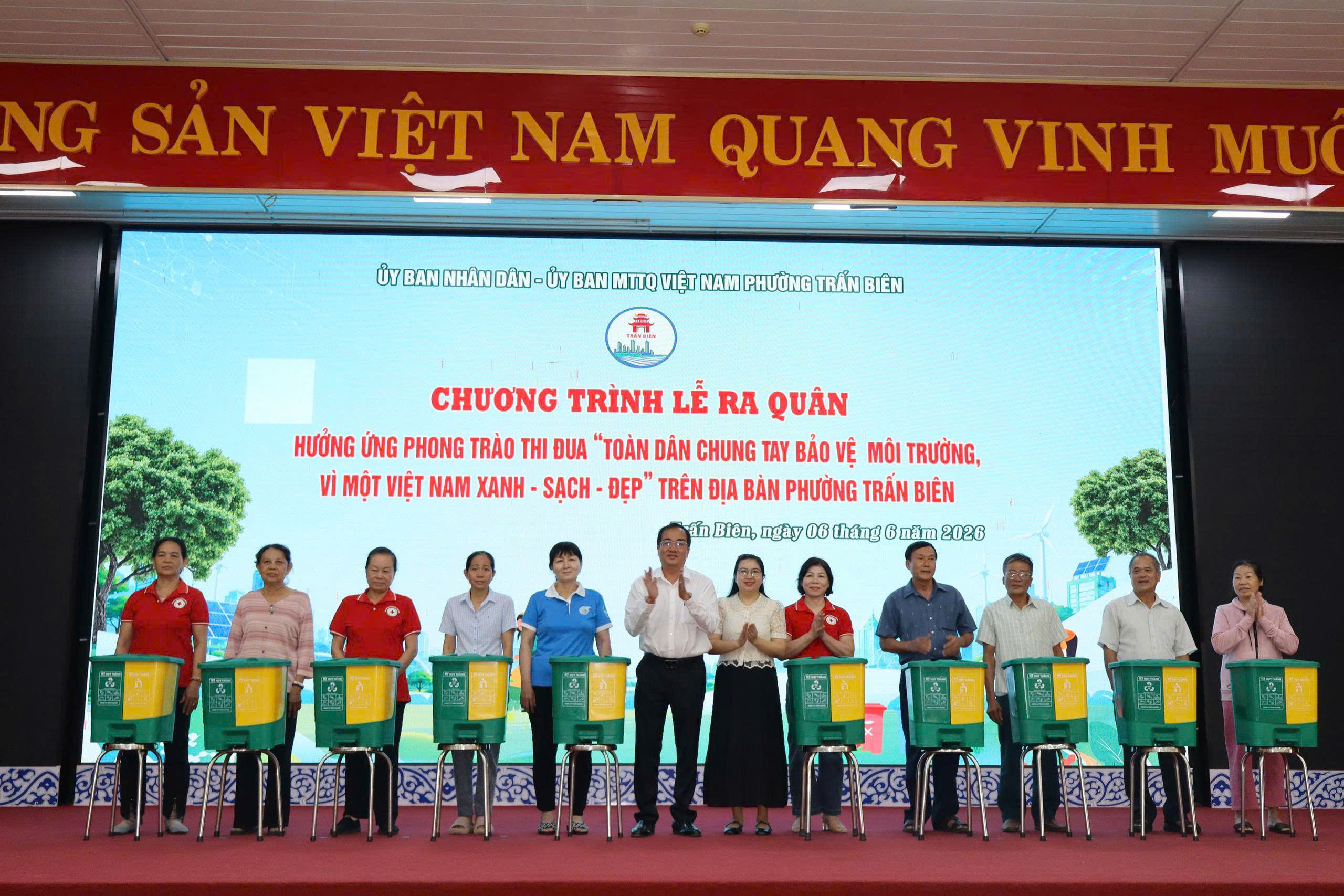 Phường Trấn Biên tổ chức Chương trình hưởng ứng Lễ phát động phong trào thi đua “Toàn dân chung tay bảo vệ môi trường, vì một Việt Nam xanh - sạch - đẹp”