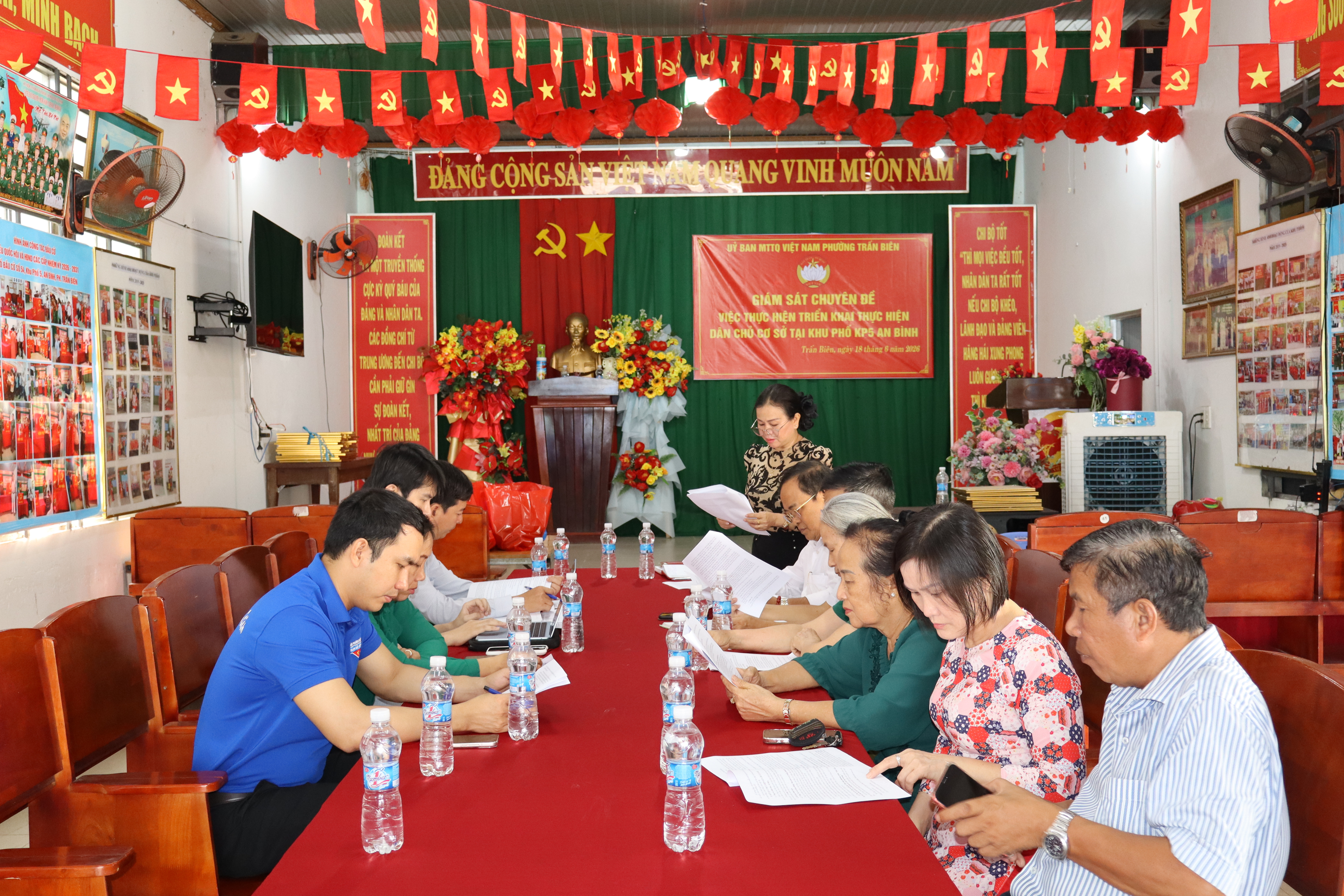 Ủy ban MTTQ phường Trấn Biên giám sát thực hiện dân chủ ở cơ sở