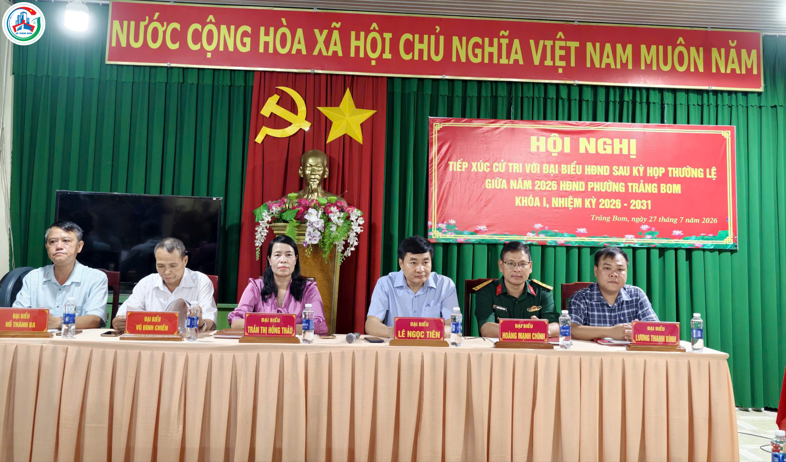 Các tổ Đại biểu HĐND Phường Trảng Bom  tiếp xúc cử tri sau kỳ họp thứ 3 (kỳ họp thường lệ giữa năm