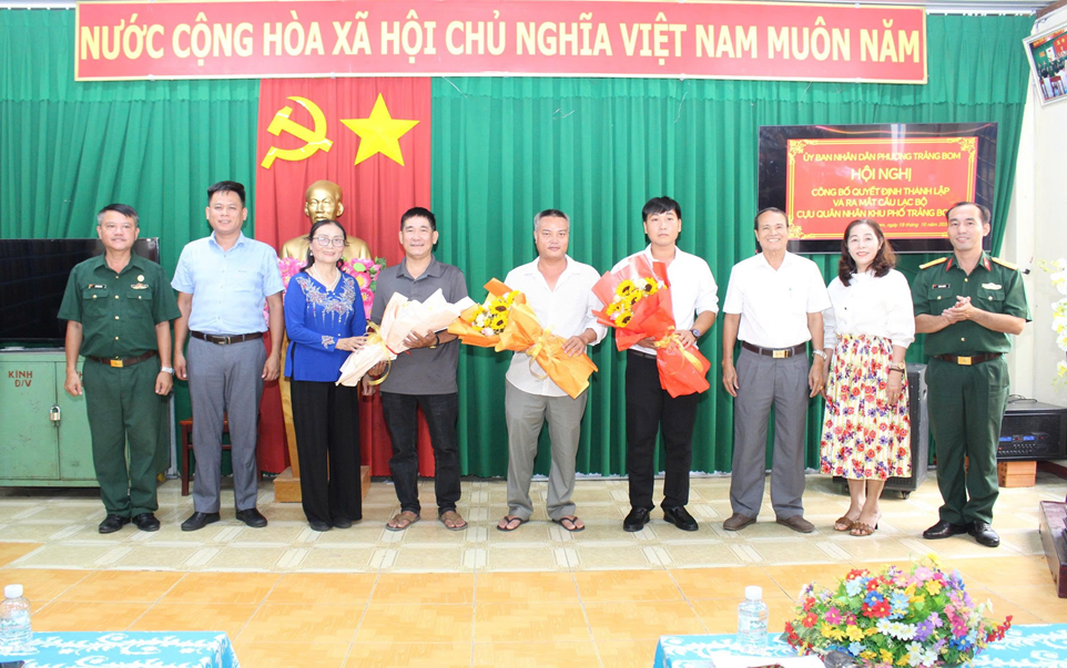 KHU PHỐ TRẢNG BOM 2 RA MẮT CÂU LẠC BỘ CỰU QUÂN NHÂN - HOÀN THÀNH THÀNH LẬP CÂU LẠC BỘ TẠI 7 KHU PHỐ
