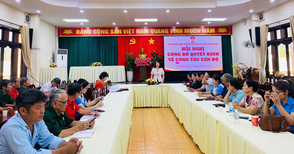 Ủy ban MTTQ Việt Nam phường Trảng Bom tập huấn nghiệp vụ, triển khai nhiệm vụ công tác Mặt trận tháng 10/2026