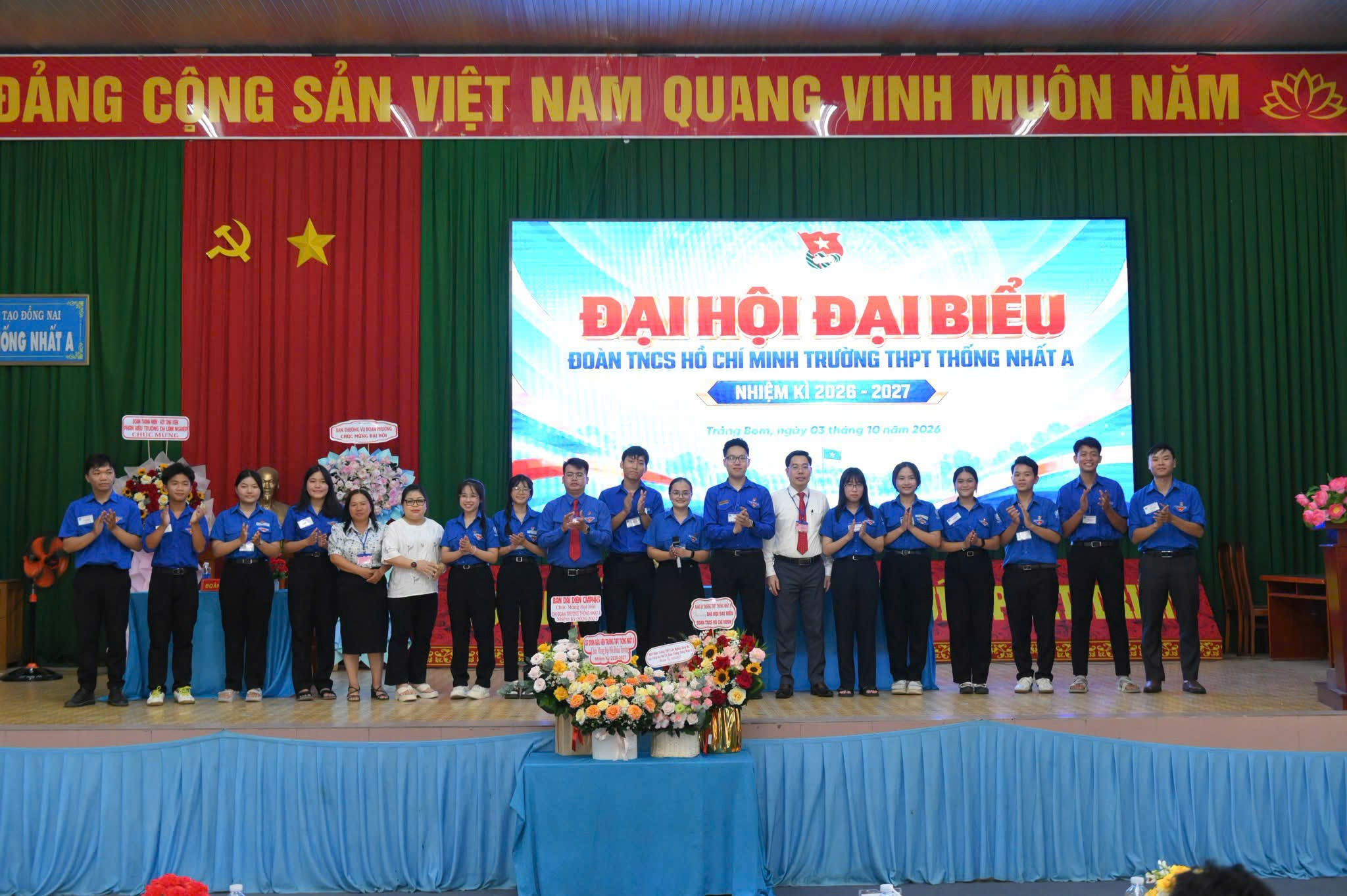 Đại hội Đại biểu Đoàn TNCS Hồ Chí Minh trường THPT Thống Nhất A, nhiệm kỳ 2026 – 2027 thành công tốt đẹp